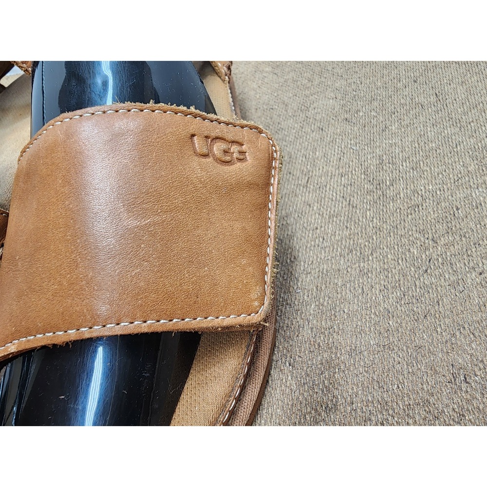 Ugg Goldenstar Women Sandal Leather Tan US 9 - Picture 5 of 8